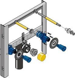GEBERIT GE Huter Montageelement WT f Einlocharm. fuer Trockenbau, Inwand   – HU-WT2011-M