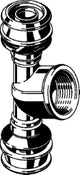 VIEGA Viega T-Stück mit SC Raxofix 5317 in 32mmxRp3/4x32mm Siliziumbronze   – 647 179