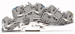 WAGO Installationsetagenklemme N/L/PE 6 mm², grau   – 2005-7646