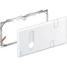 GEBERIT GE Abdeckplatte WT-Armatur mit UP-Funktionsbox und UP-Siphon, weiss  – 116.426.11.1