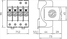 OBO CombiController V50 dreipolig mit NPE 28 0V  – 5093526