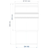POLOPLAST PO Langmuffe POLO-KAL 3S DN 160  – 102706