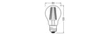LEDVANCE LED CLASSIC A DIM P 11W 827 Clear E27  – 4099854060595