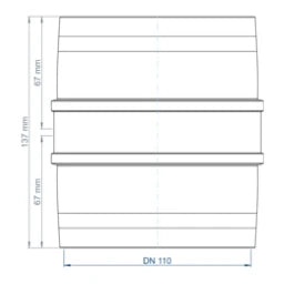 POLOPLAST PO Doppelmuffe POLO-KAL XS DN 110  – 102304