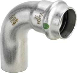 VIEGA Viega Bogen 90 Grad mit SC Sanpress Inox 2316.1 in 18mm Edelstahl   – 435 714