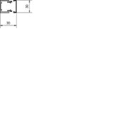 HAGER LF-Kanal aus PVC LF 30x30mm verkehrsweiß  – LF3003009016