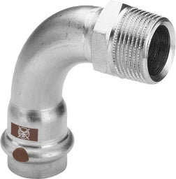 VIEGA Viega Bogen 90 Grad mit SC Temponox 1714 in 35mmxR11/4 Stahl nichtrostend  – 812 454