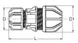 ALIAXIS Philmac UNI Übergangskupplung PUXK d32 / 27-34  – 69105400