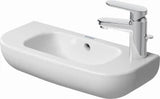 DURAVIT Duravit D-Code Handwaschbecken 500x220mm mit Überlauf, 1 Hahnloch,rechts, weiß   – 7065000082