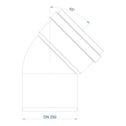 POLOPLAST PO Bogen POLO-KAL NG DN 250/45Grad   – 02968