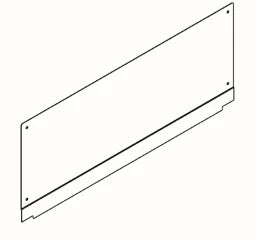 KWC AUSTRIA KWC Rückwand 750x310x2mm für BS313N, BS314N und BS315N, CNS, matt   – 2030047341