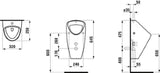 LAUFEN Laufen Caprino Plus Absaugurinal weiß, Zulauf außen   – H8420620000001