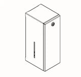 KWC AUSTRIA KWC Rodan Seifenspender f. AP-Montage 116 x 321 x 143 mm  – 2000090067