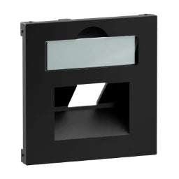 LEGRAND SEANO Abdeckung 1x RJ45 für Datendosen F remdfabrikate, Farbe: Schwarz lackiert  – 765358