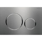 GEBERIT GE Betaetigungsplatte Sigma20 2-Mengen Edelstahl gebuerstet, round  – 115.882.SN.1
