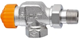 HEIMEIER Thermostat-Ventilunterteil DN15 (1/2") Eclipse, Axial, vernickelt  – 3930-02.000