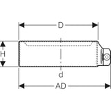 GEBERIT GE Haltekralle fuer Silent-PP und Silent-Pro, d32mm  – 390.008.14.1