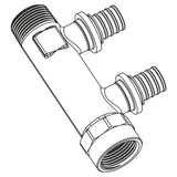 REHAU REHAU Schiebehülsenvert. RAUTITAN RX+ 2-fach, 16 - R/Rp 3/4   – 14563831001