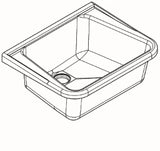 KWC AUSTRIA KWC Sirius Mehrzweckbecken 500x400mm Wandmodell, SV 6/4", decorgrau  – 2000100090