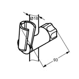 KLUDI Kludi Logo Gleitschieber chrom  – 7133705-00