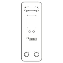 REHAU REHAU Montageblock für Ventilheizkörper mit RAUTITAN stabil 16,2 x 2,6  – 12348031900