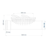 POLOPLAST PO Reinigungsrohr POLO-EHP Control DN 125, blau   – 01901