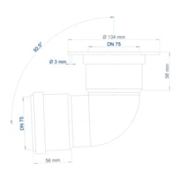 POLOPLAST PO Schalungsbogen POLO-KWL DN 75  – 03482