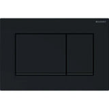 GEBERIT GE Betaetigungsplatte Sigma20 2-Mengen schwarz/schwarzmatt, square   – 115.883.DW.1
