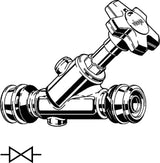 VIEGA Viega Schrägsitzventil mit SC Easytop 5337.5 in 20mm Siliziumbronze   – 758 110