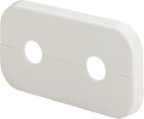 VIEGA Viega Doppelrosette 1079.6 in 110x60x10x15mm Kst. weiss RAL 9010   – 135 959