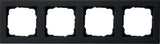 GIRA Rahmen 4fach E2 schwarz matt   – 021409