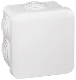 LEGRAND FR Verbindungsdose IP55, 80x80x45mm Membrane, Schnappdeckel   – 092012