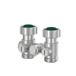 SIMPLEX Simplex Einrohrarmatur 3/4" AG Durchgang vernickelt  – F10005