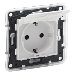 LEGRAND Niloe Step Schutzkontakt Steckdose IP44 Kinderschutz Farbe: Ultraweiß   – 864135