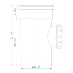 POLOPLAST PO Reinigungsrohr POLO-KAL NG DN 160   – 02346