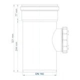 POLOPLAST PO Reinigungsrohr POLO-KAL NG DN 160   – 02346