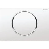 GEBERIT GE Betaetigungsplatte Sigma10 Spuel/Stop weiss-glanz-weiss, round   – 115.758.KJ.5