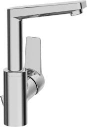 HANSA Hansa Twist Waschtischmischer mit Vollhebel seitl.bed.mit Ablaufgarn.chrom  – 0954 2203