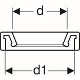 GEBERIT GE Gummimanschette zu Urinal-Einlaufgarnitur 358826   – 358.826.00.1