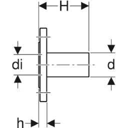 GEBERIT GE Mapress Edelstahl Flansch PN10/16 Einschubende d76,1mm  – 33749
