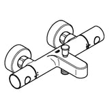 GROHE Grohtherm 800 Cosmopolitan Thermostat Wannenbatterie 1/2, chrom   – 34 766 000