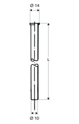 SCHELL SCHELL Kupferrohr 3/8" Bördel d:10mm 500mm chrom  – 49 702 06 99