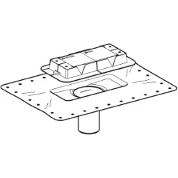 GEBERIT GE Flanschaufsatz zu CleanLine inkl. Bauschutz 243553  – 243.553.00.1