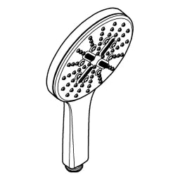 GROHE Grohe Handbrause Rainshower 130 SmartActive 26574 9,5l chrom   – 26 574 000