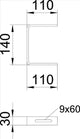 OBO Universalbügel 110x144x110 Stahl galvani sch verzinkt  – 6363980