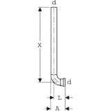 GEBERIT GE Spuelrohrzwischenstueck d32 x 32mm   – 119.704.16.1