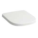 LAUFEN Laufen Meda WC-Sitz mit Deckel abnehmbar mit Absenker, Scharnier verchromt, weiß  – H8911130000001
