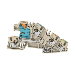 WEIDMÜLLER Installations-Etagenklemme, PUSH IN, dun kelbeige, 2.5 mm², 24 A, 250 V, Anzahl A  – 2668950000