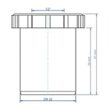 POLOPLAST PO Kondensatübergang mit Spitzende POLO-KAL DN 32 / 1/2"   – 03710