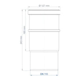 POLOPLAST PO Langmuffe POLO-KAL NG DN 110   – 02334